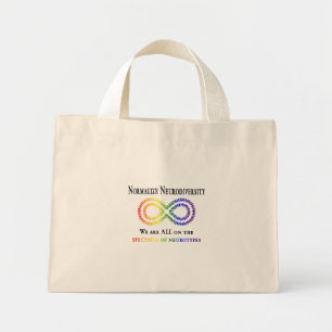Normalize Neurodiversity Mini Tote Bag