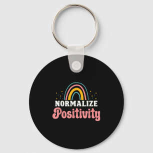 Normalize Sitivity Rainbow Funny Saying Motivation Key Ring