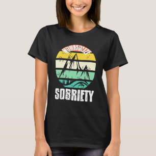 Normalize Sobriety Retro Sober Designs Present T-Shirt