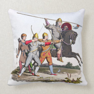 Norman Knight and Archers, 1066, from 'Ancient Arm Cushion
