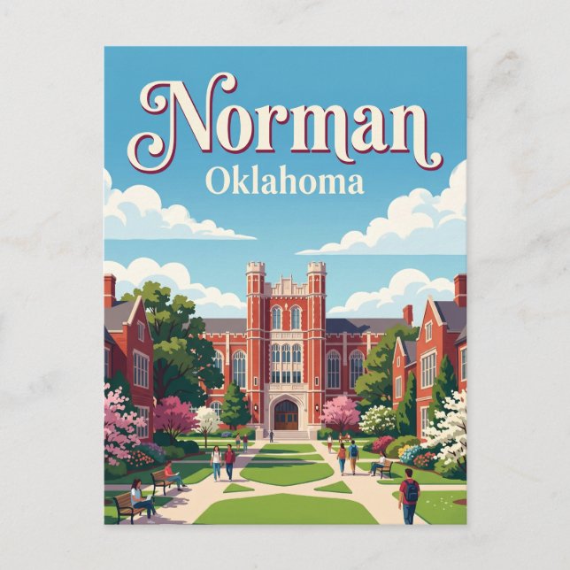 Norman Oklahoma Postcard (Front)
