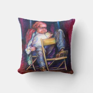 Norman Perfers to Draw in His Sleep Cushion