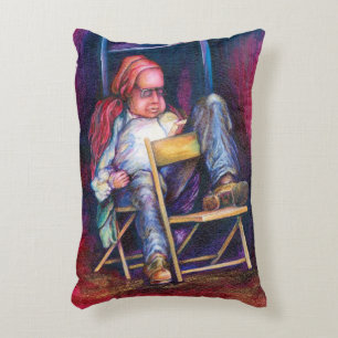 Norman Perfers to Draw in His Sleep Decorative Cushion