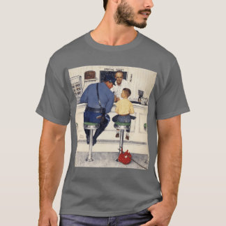 norman rockwell art style1 vintage gift T-Shirt