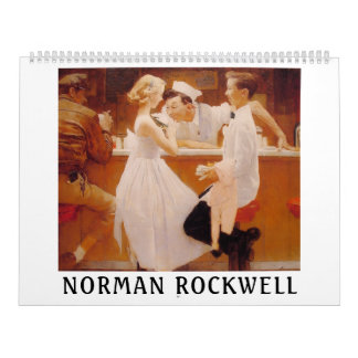 Norman Rockwell Art Vintage Wall Calendar