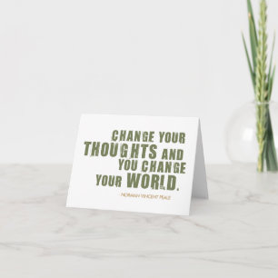 Norman Vincent Peale Quote Card