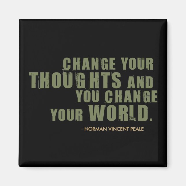 Norman Vincent Peale Quote Magnet (Front)