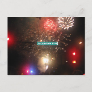 NORMANDALE BLVD FIREWORKS POSTCARD