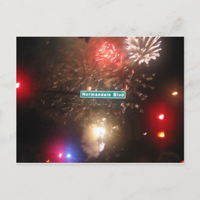 NORMANDALE BLVD FIREWORKS POSTCARD (Front)