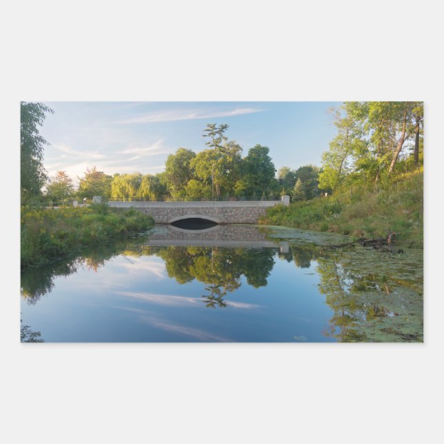 Normandale Lake Park and Bridge Rectangular Sticker (Front)