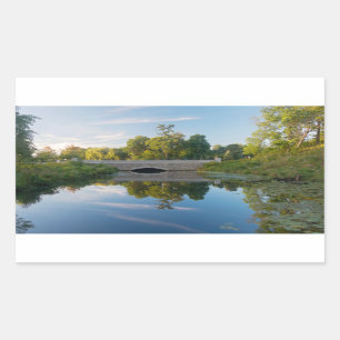 Normandale Lake Park and Bridge Rectangular Sticker