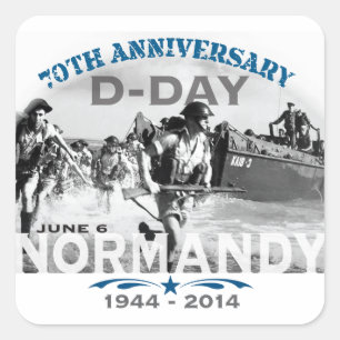 Normandy 70th D-Day Anniversary Square Sticker