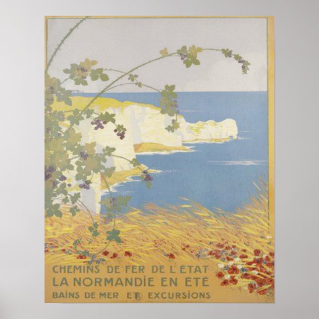 Normandy Beach France Poster (Front)