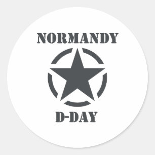 Normandy D-Day Classic Round Sticker