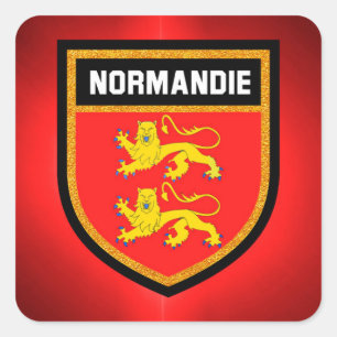 Normandy Flag Square Sticker