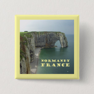 Normandy France 15 Cm Square Badge
