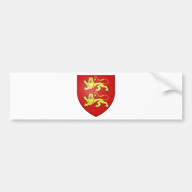 Normandy (France) Coat of Arms Bumper Sticker (Front)