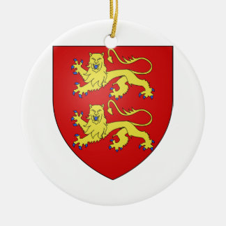 Normandy (France) Coat of Arms Ceramic Tree Decoration