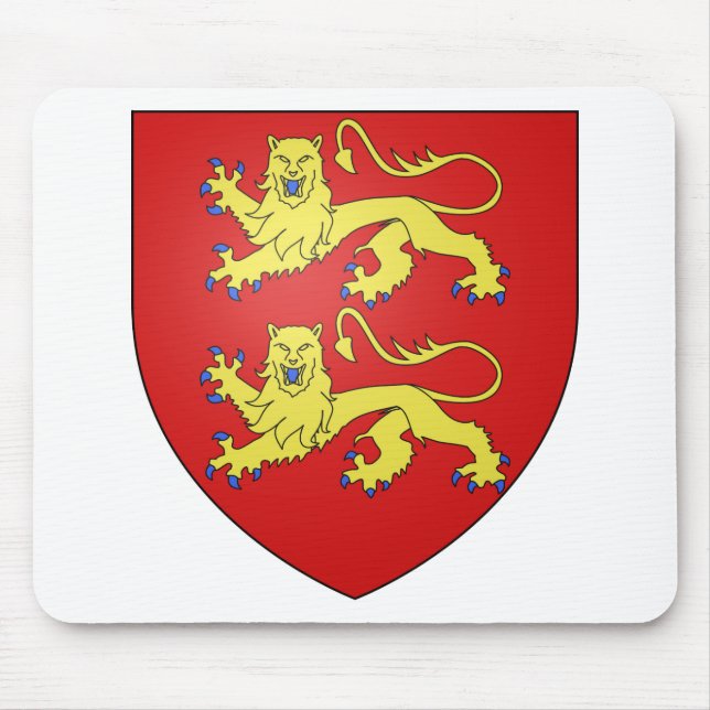 Normandy (France) Coat of Arms Mouse Mat (Front)