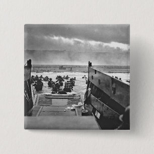 Normandy Invasion at D-Day - 1944 15 Cm Square Badge