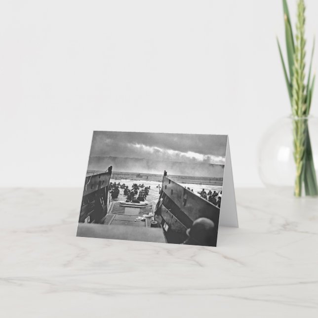 Normandy Invasion at D-Day - 1944 Card (Front)