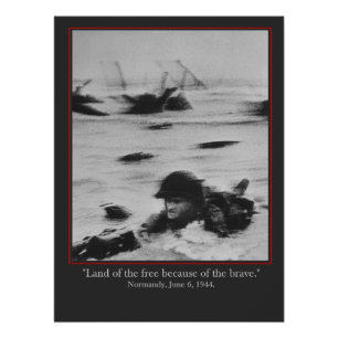 Normandy, June 6, 1944 - WW2 British Soldier Poster