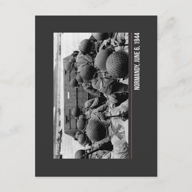 Normandy, June 6, 1944 - WW2 Postcard (Front)