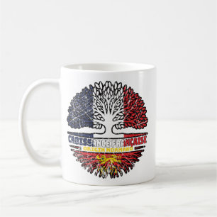 Normandy Norman French France Tree Roots Flag Coffee Mug
