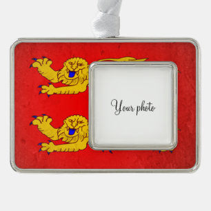 Normandy Silver Plated Framed Ornament