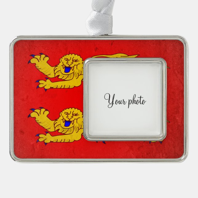 Normandy Silver Plated Framed Ornament (Front)
