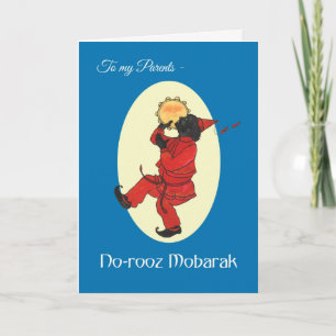 Norooz Haji Firuz Persian New Year For Parents Holiday Card
