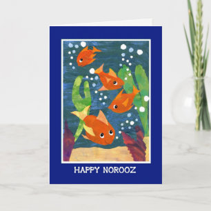 Noroz Goldfish for Persian New Year Holiday Card