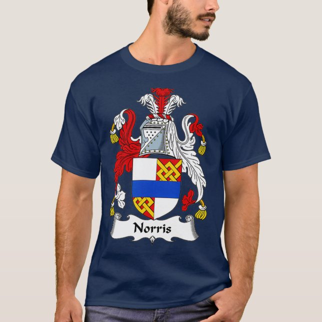 Norris Coat of Arms  Family Crest T-Shirt (Front)