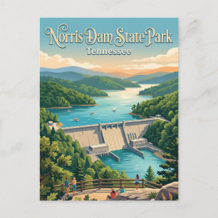 Norris Dam State Park Tennessee Postcard