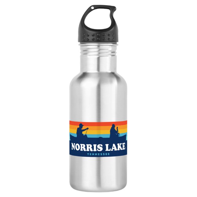 Norris Lake Tennessee Canoe 532 Ml Water Bottle (Front)