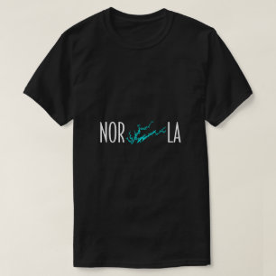 Norris Lake Tennessee Cyan Shoreline Graphic Art T-Shirt