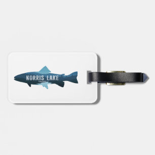 Norris Lake Tennessee Fish Luggage Tag