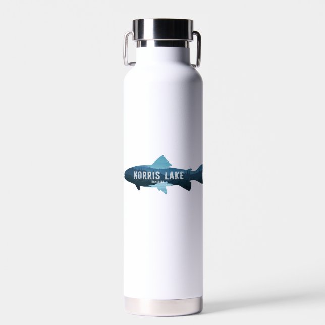 Norris Lake Tennessee Fish Water Bottle (Front)