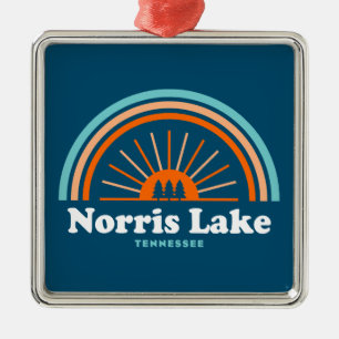 Norris Lake Tennessee Rainbow Metal Tree Decoration
