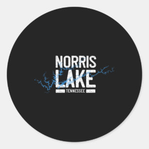 Norris Lake Tennessee Vacation Boating Adventure  Classic Round Sticker
