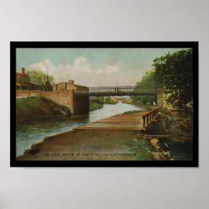 Norristown PA Canal Lock Pennsylvania Poster