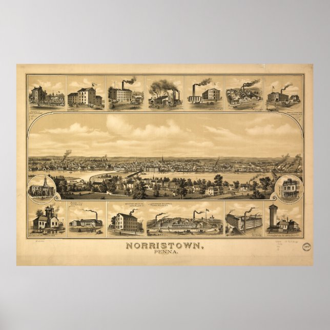 Norristown, Pennsylvania (1881) Poster (Front)