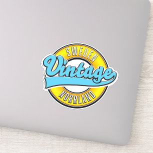 Norrland Sweden vintage style logo