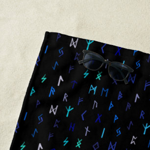 Norse At Night Beach Towel
