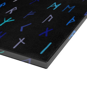 Norse At Night Glass Cutting Board