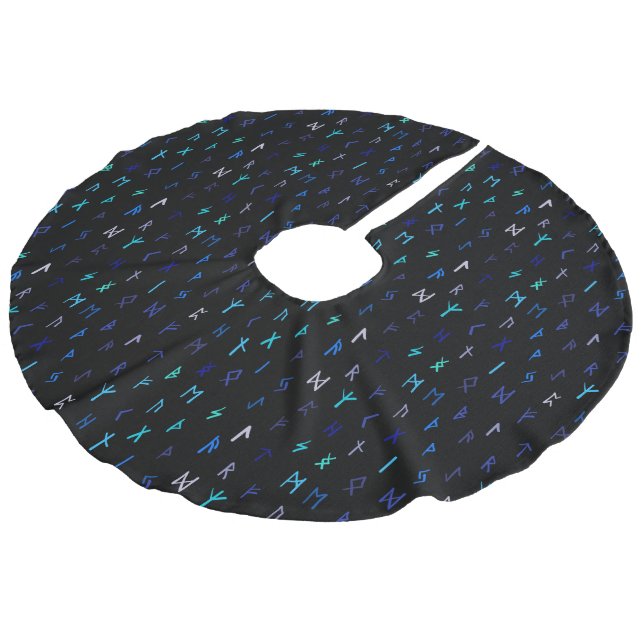 Norse At Night Tree Skirt (Angled)