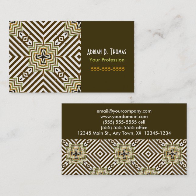 Norse Cross Earth Business Card (Front/Back)