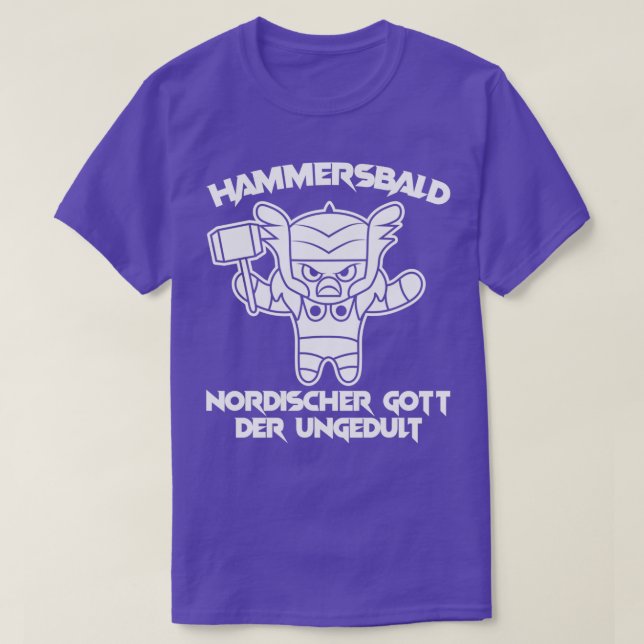 Norse god impatience mythology vikings T-Shirt (Design Front)