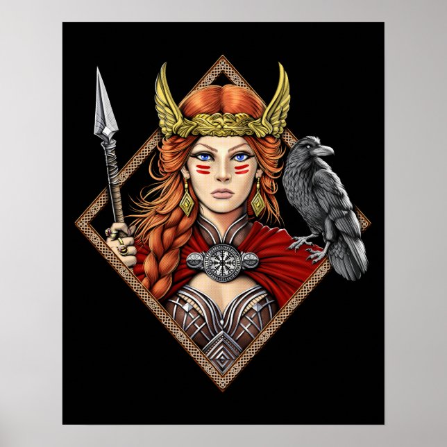 Norse Goddess Freya Poster (Front)