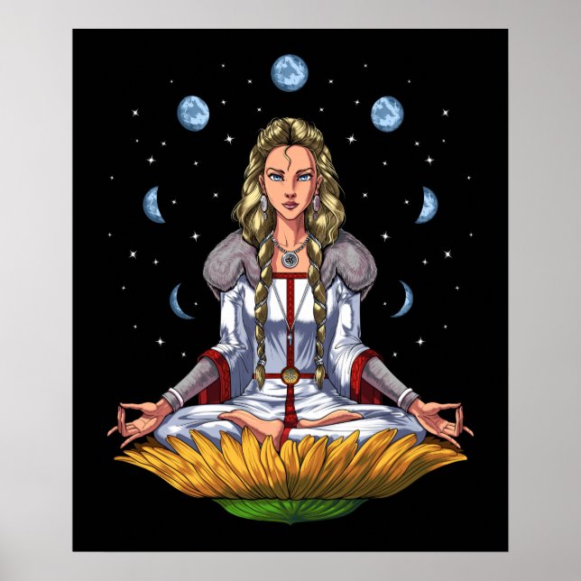 Norse Goddess Freyja Poster (Front)